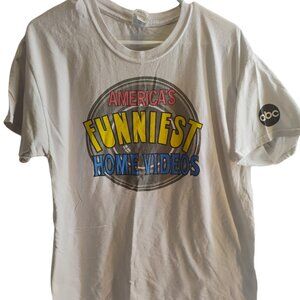 Americas Funniest Home Videos Promo T ShirtABC Bob Saget Vintage 90's Y2K TV